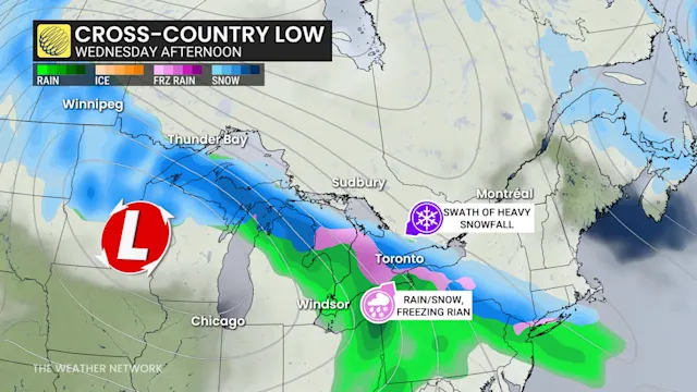 Snowy, icy winter storm targets southern Ontario - The Weather Network