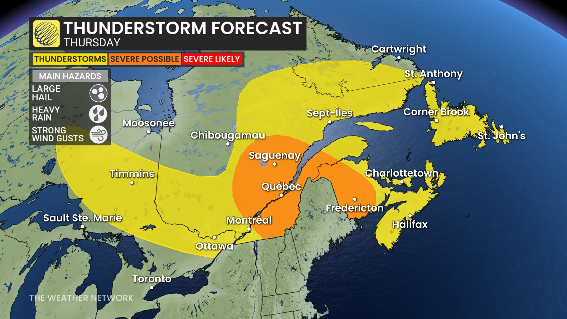 Baron - ATL thunderstorm risk Thursday - Aug 13