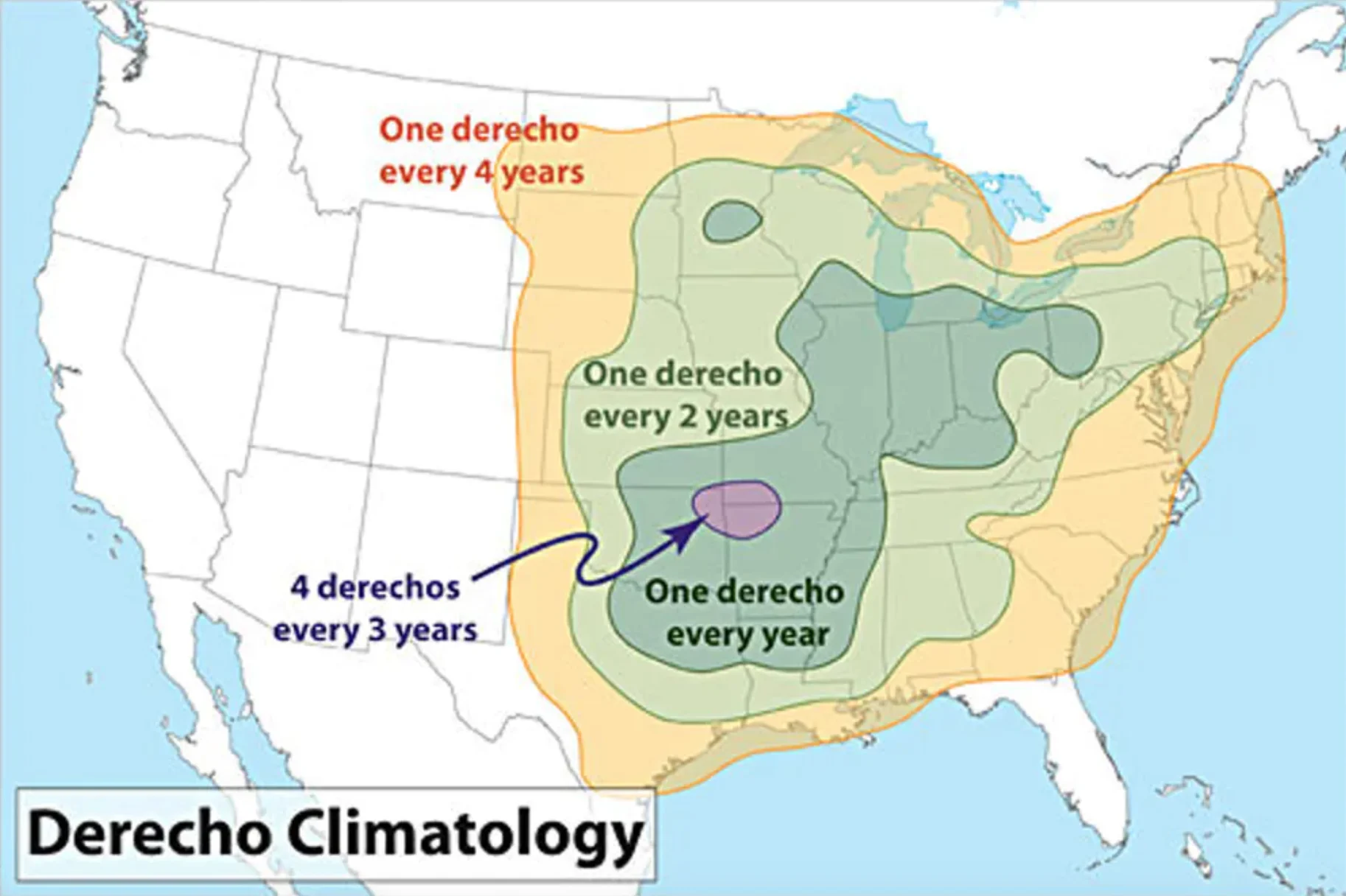 NOAA: Derecho climatology