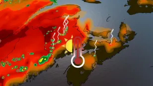 Extreme heat fuels strong thunderstorm risk over parts of the Maritimes