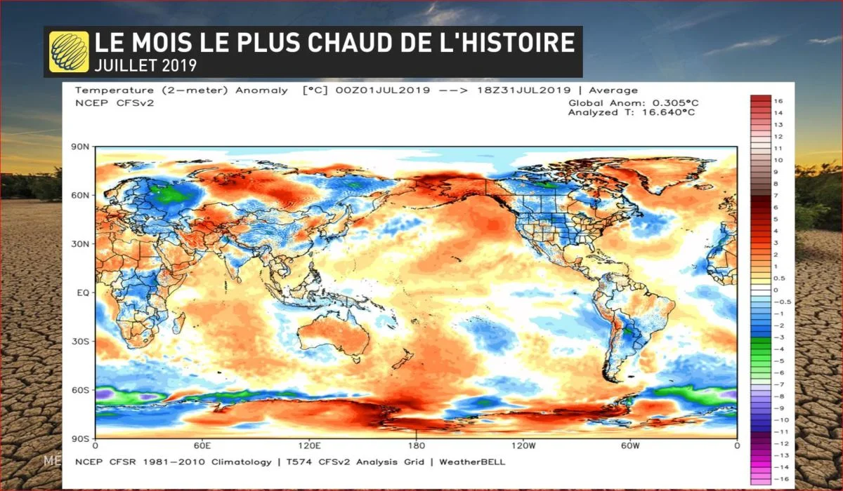 C’est confirmé : le mois de juillet 2019 a été le plus chaud sur Terre