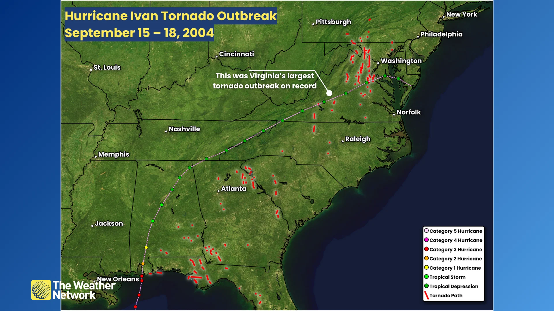 Hurricane Ivan Tornadoes 2004