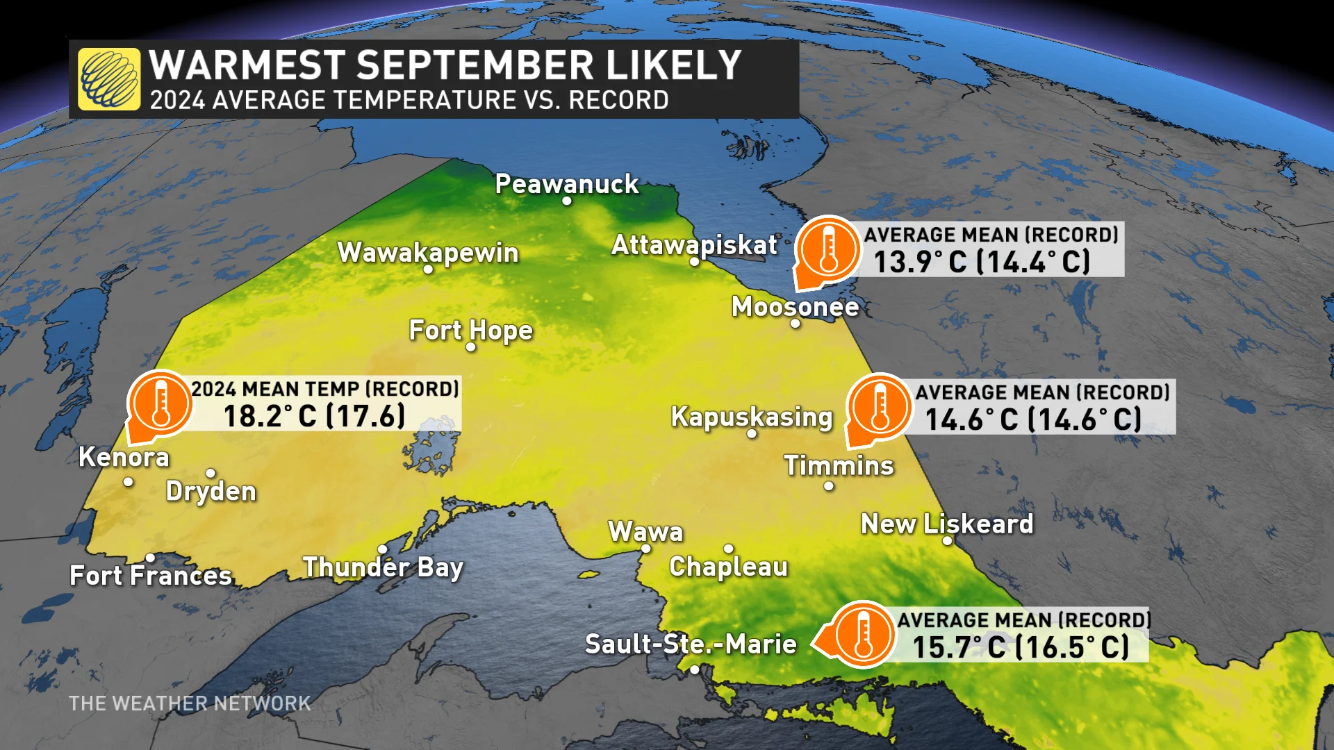 Warmest September likely in northern Ontario