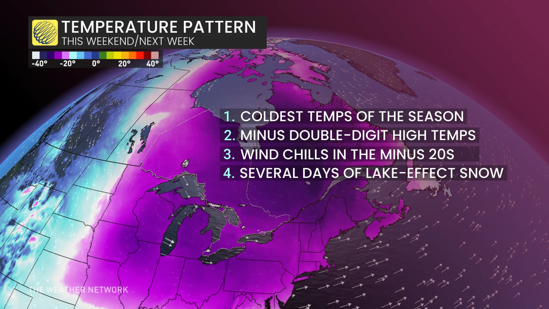 Baron - Weekend temperature pattern - Jan15
