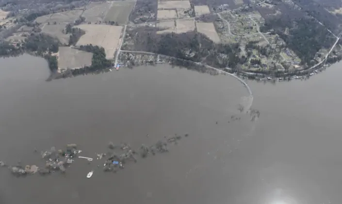 A bird's-eye view of the Ottawa River's destructive flooding