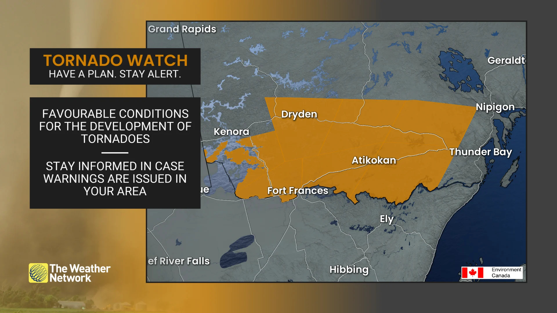 northwest Ontario Tornado watch