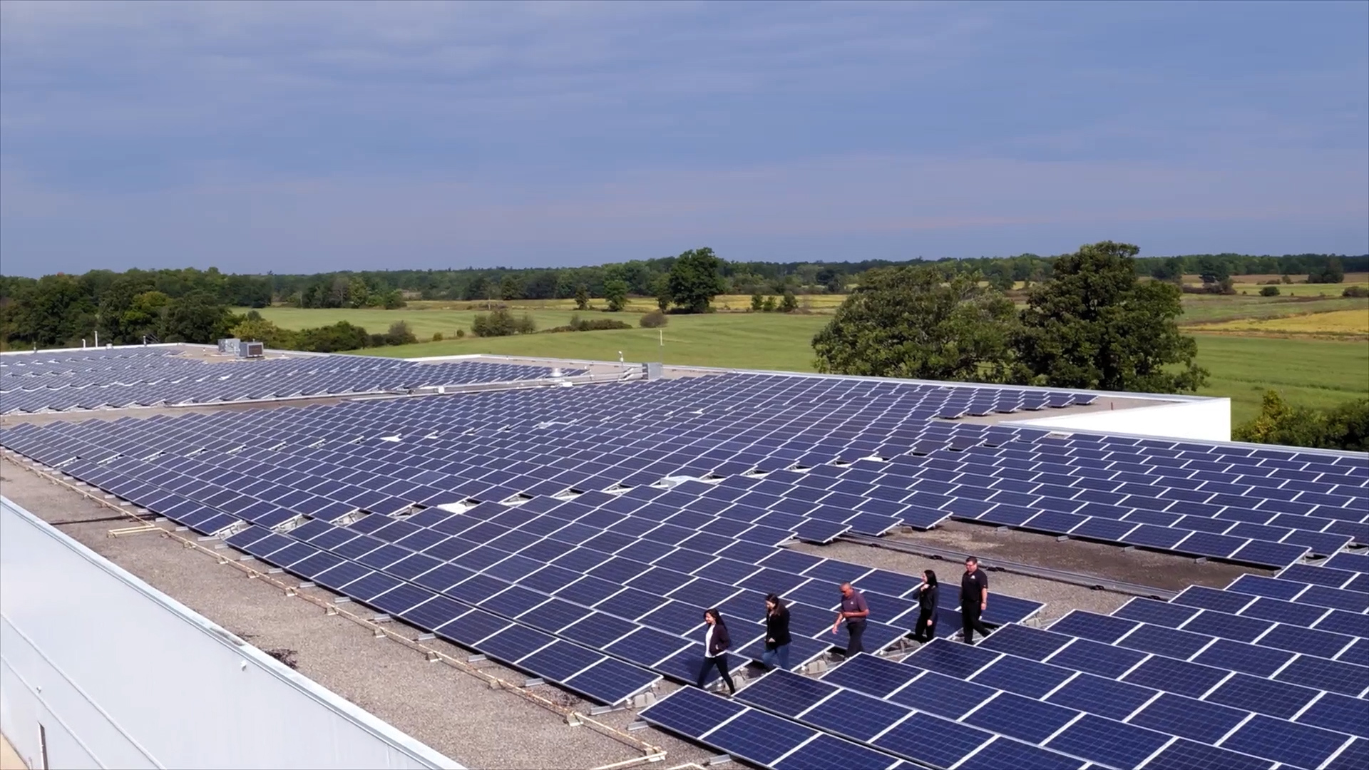 A 500 kilowatt rooftop solar installation at United Business Park. (Power to the People)