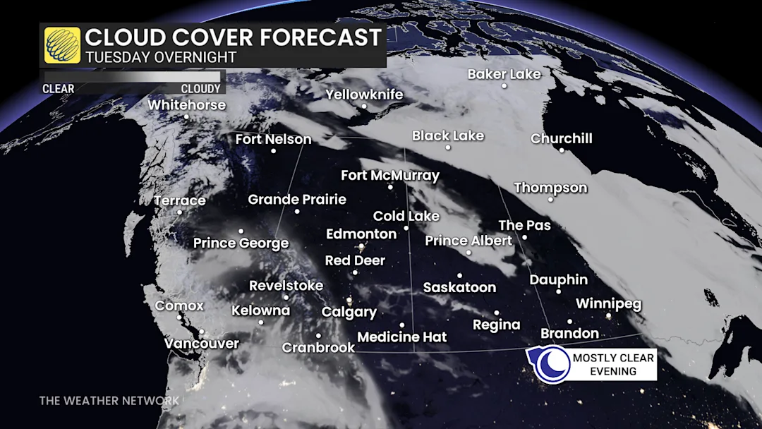 Parts of Canada could get treated to a northern lights show Tuesday ...
