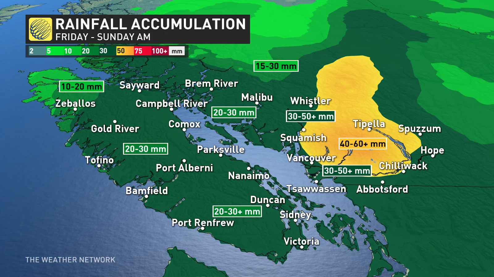 BC Rain Totals