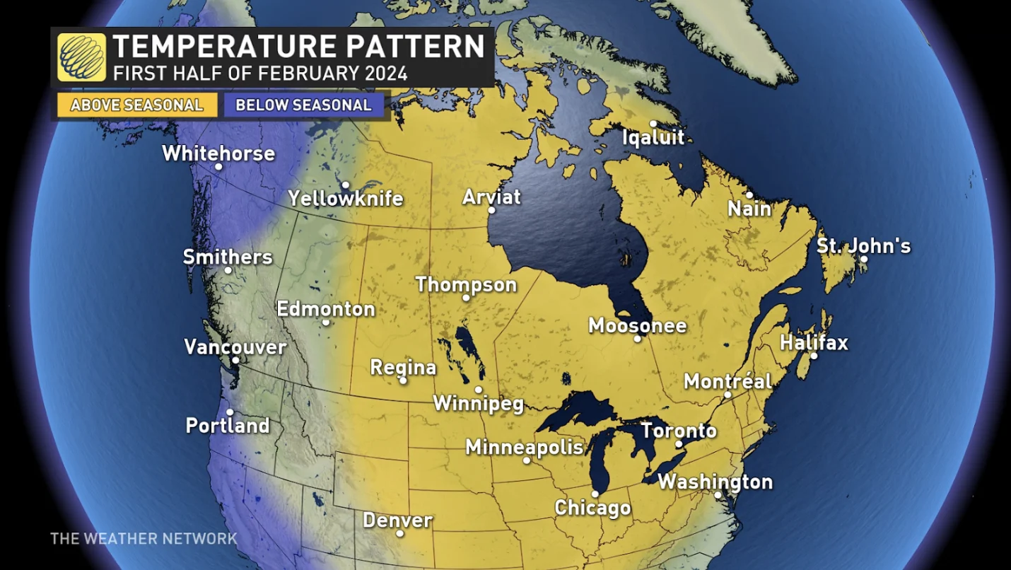 Early February Weather Forecast 2024 (The Weather Network)