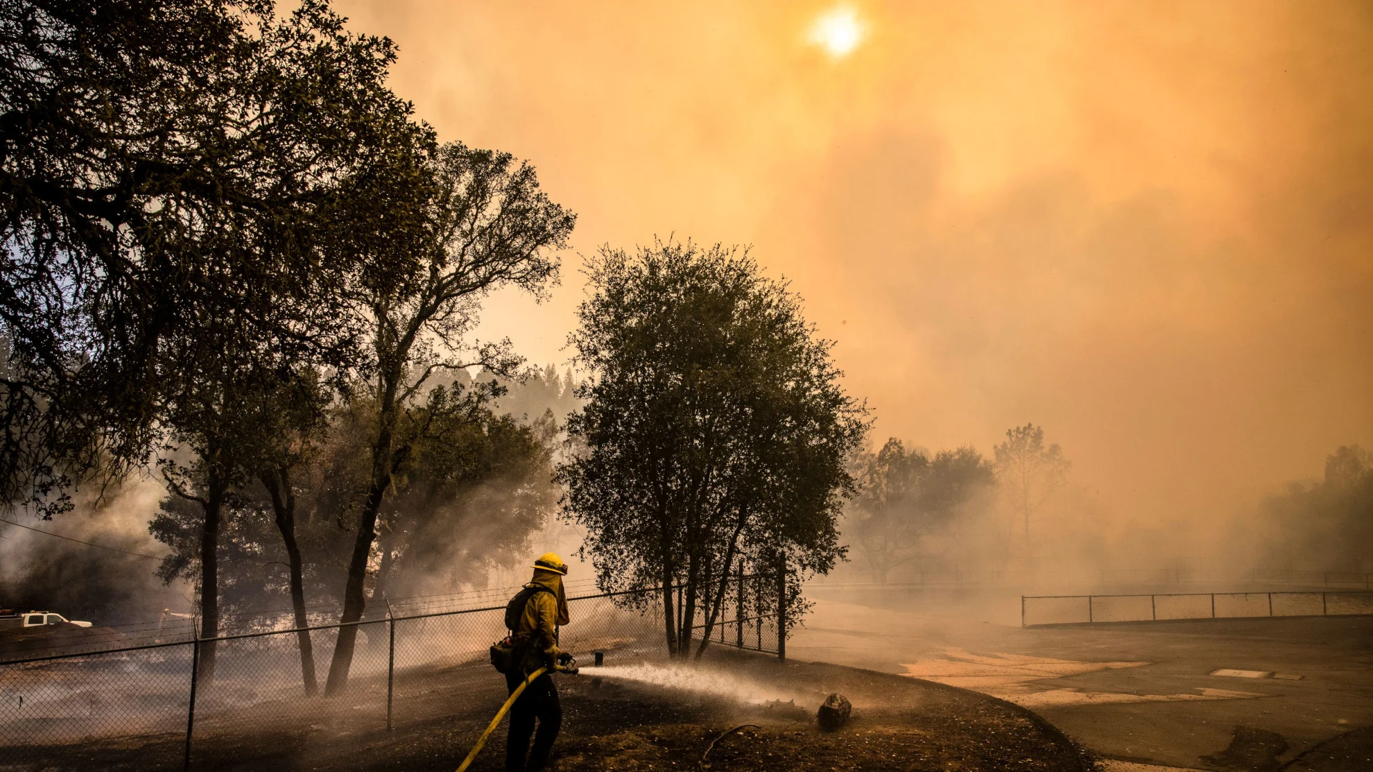 Firefighter Glass Fire Napa Valley Sept 27 2020 Samuel Corum AFP GettyImages