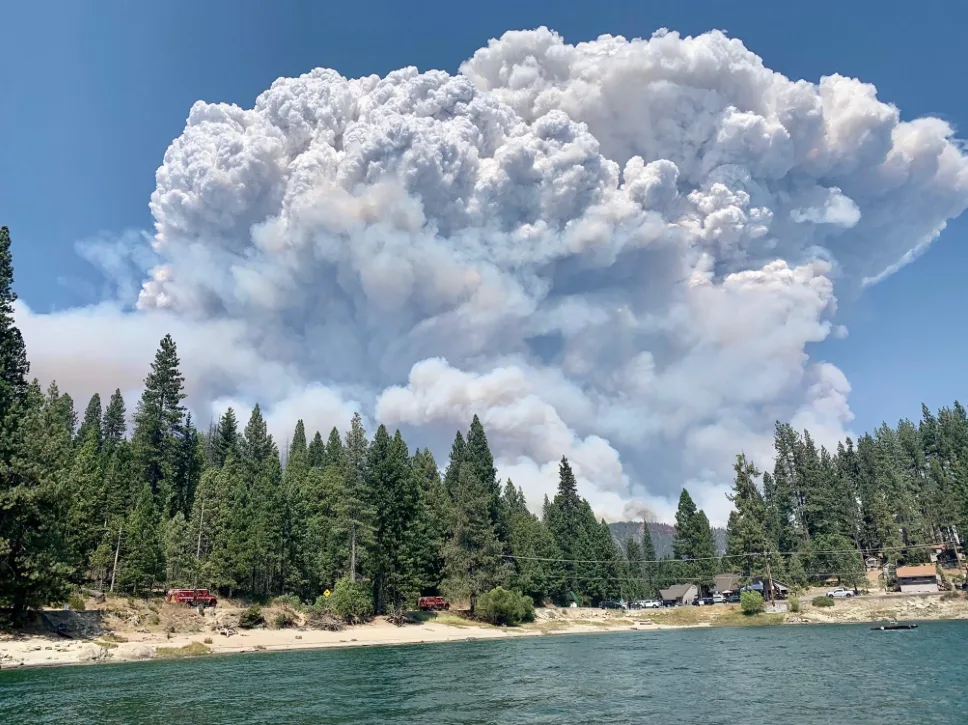 creek wildfire sierra national forest by Ryan Waugh