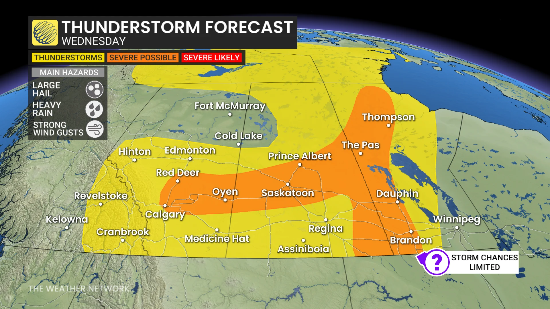 Baron - Wednesday storm risk Prairies - July9