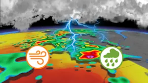 Fortes rafales, grêle et pluie : le Québec vers d'autres orages violents. Détails ici.