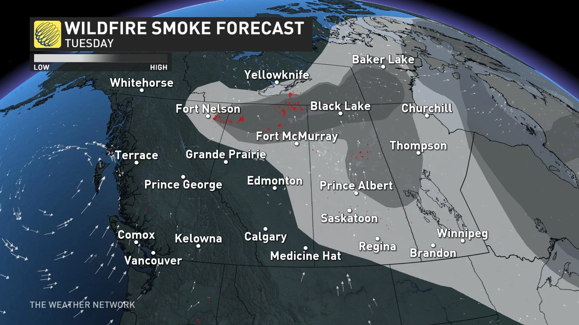 Baron - wildfire smoke forecast - Sept. 26