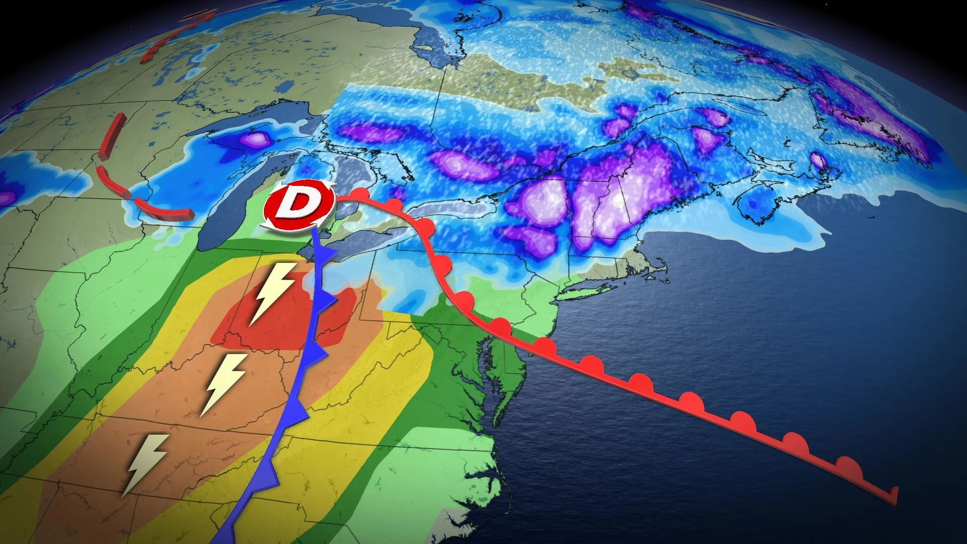 Neige et tornades : quand un puissant système lie le Québec et les États-Unis