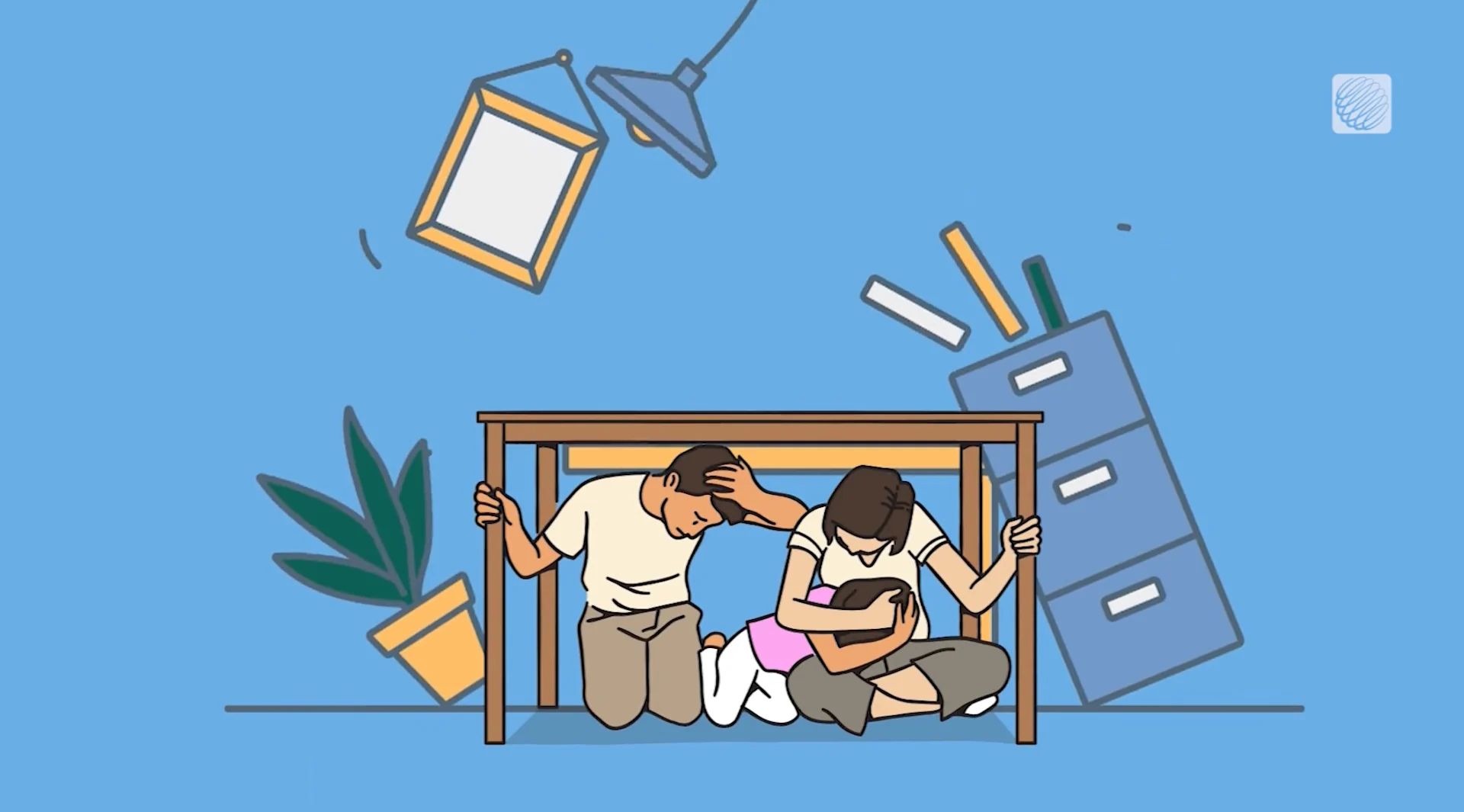 The Weather Network/Canva: Drop, cover and hold on during an earthquake