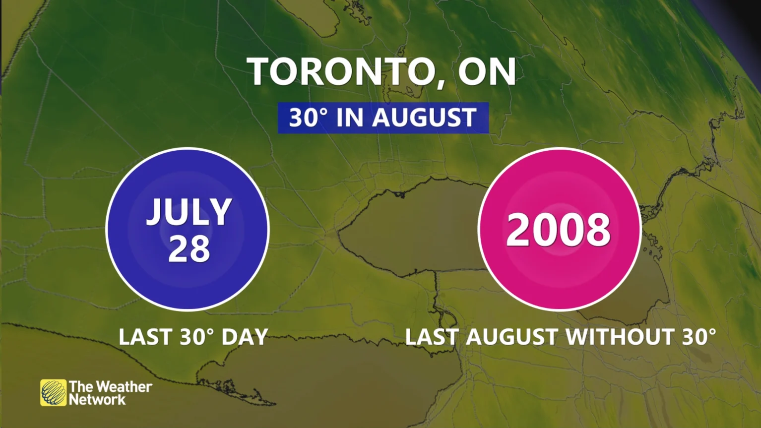 Toronto temp history