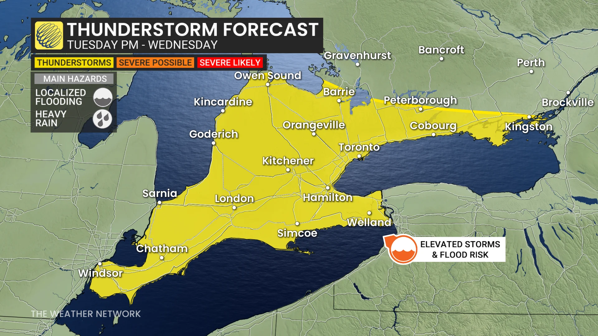 Baron - Ontario thunderstorm risk - Mar 10