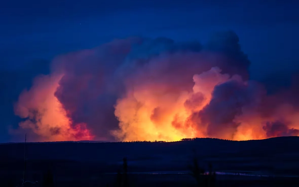 CBC: The West Kiskatinaw River wildfire (Brandon Broderick/Submitted)