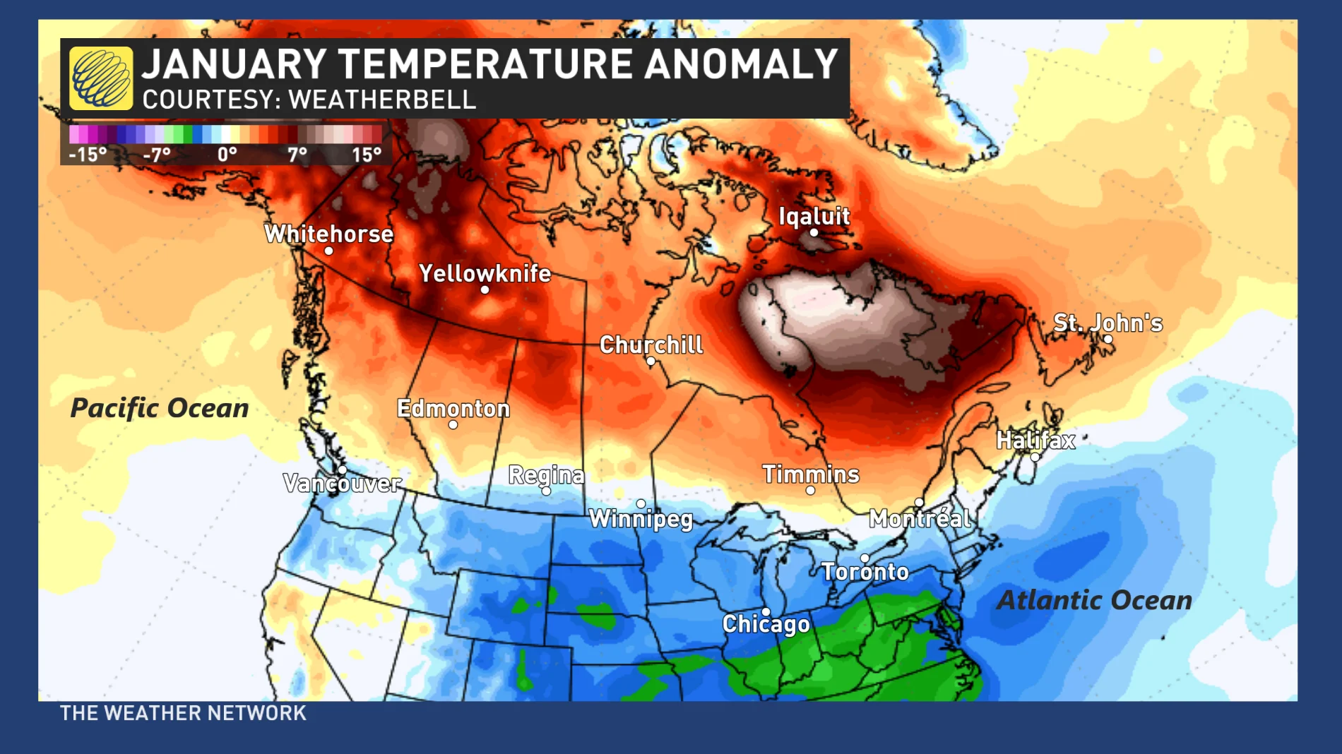 January temperature anomaly