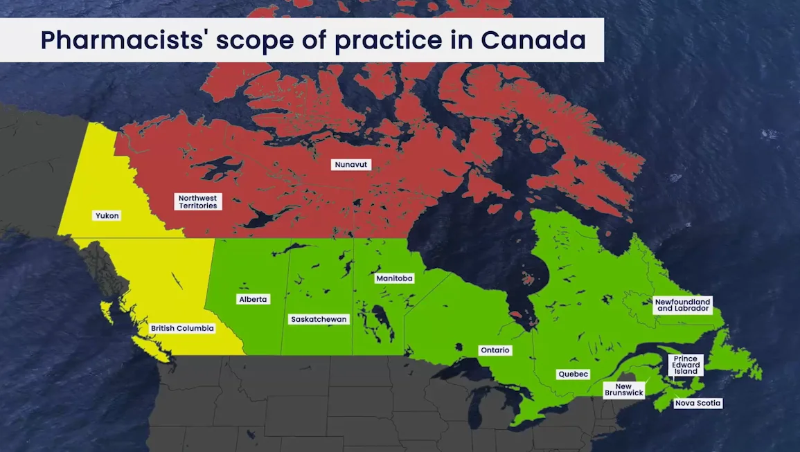 Pharmacist Map of Practices in Canada