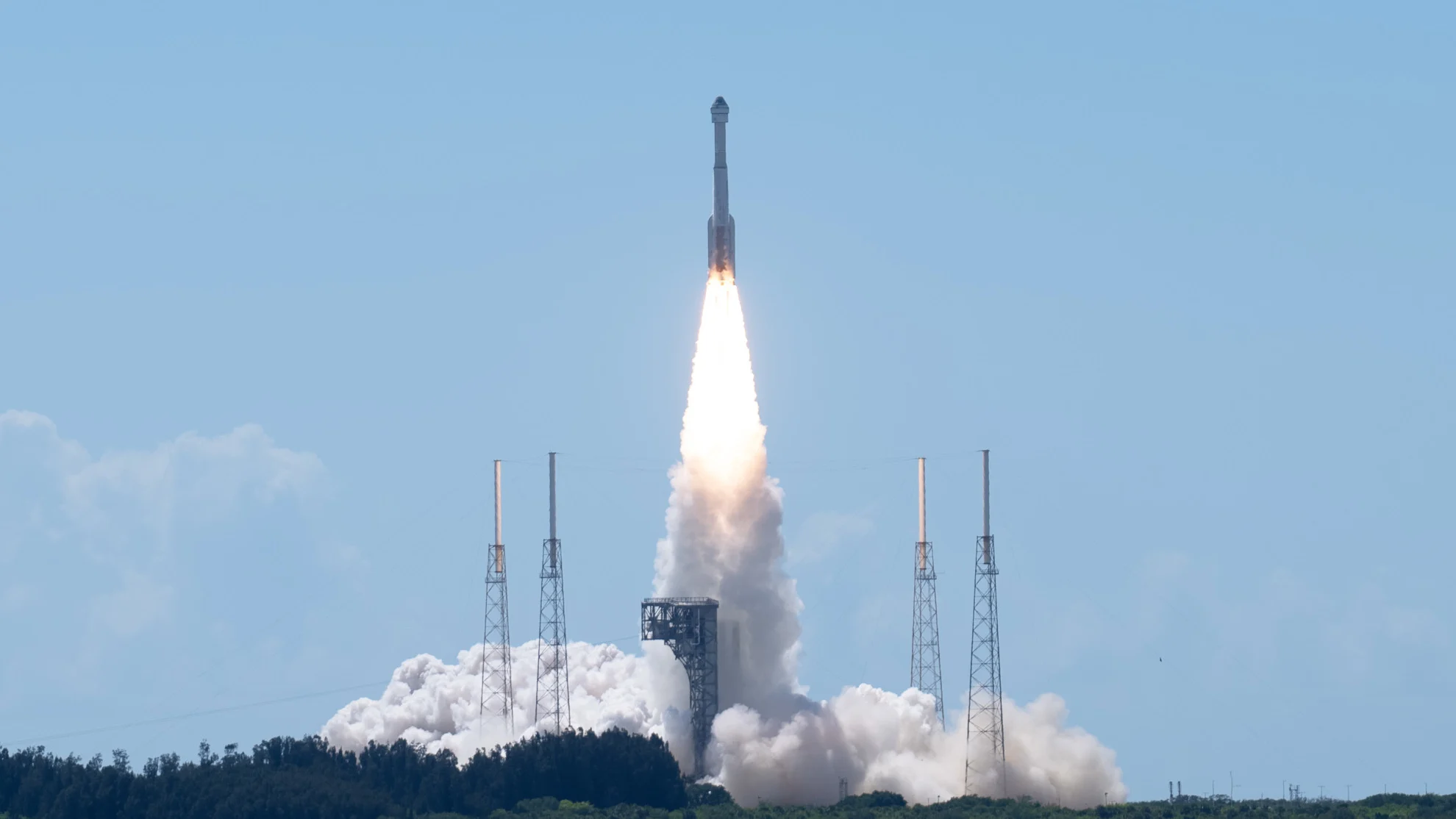 Boeing Starliner lifts off on first crewed test flight to the space station