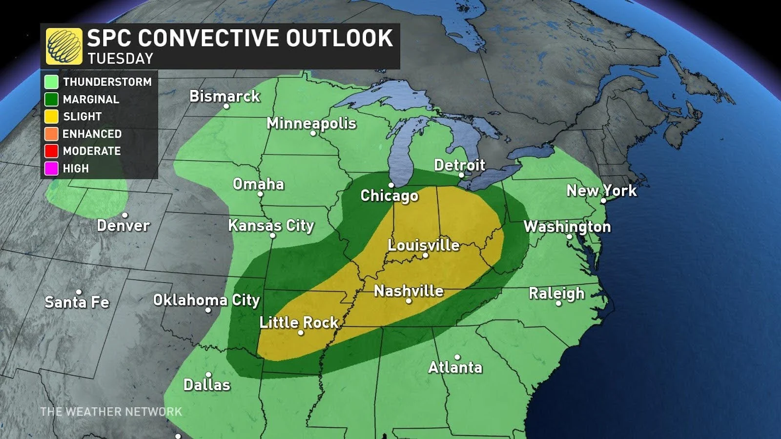 US Severe Outlook Tuesday