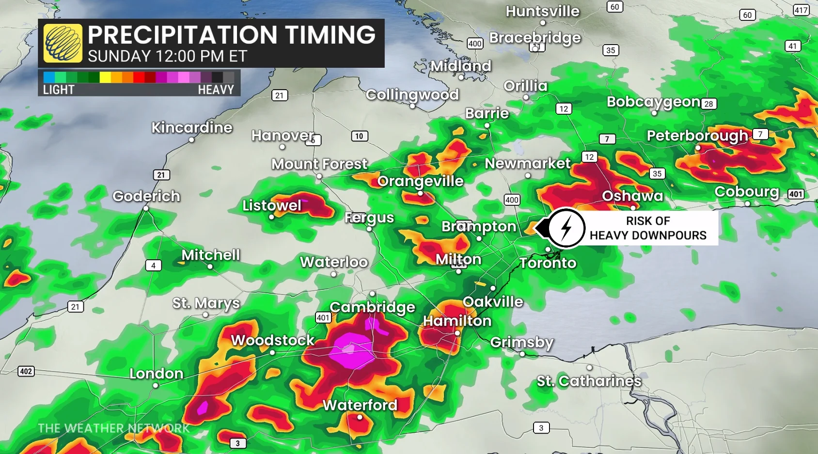 Rain, Ontario, Toronto, Storm, Ottawa, June 12, 2026. (The Weather Network/Tyler Hamilton)