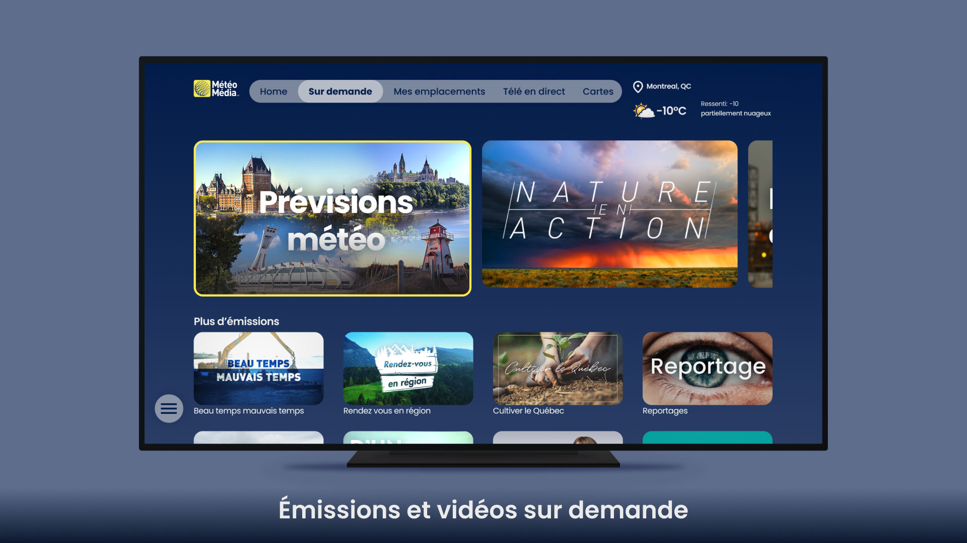 on demand shows and videos