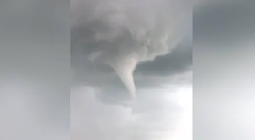 MUST SEE: Tornado 50 kilometres north of Calgary captured on video