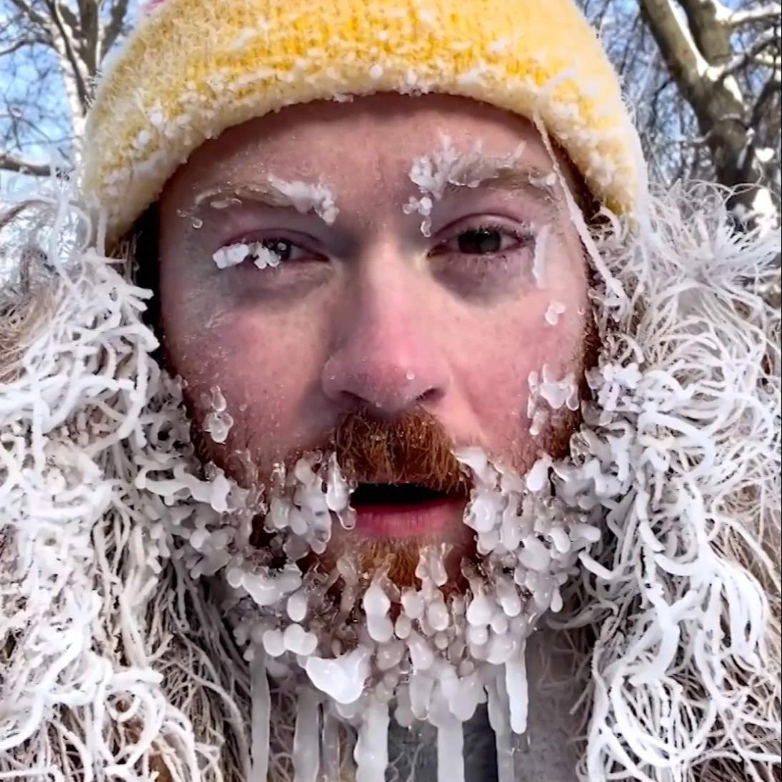 Minnesota man's claim to fame is his frozen beard and bowl of ramen