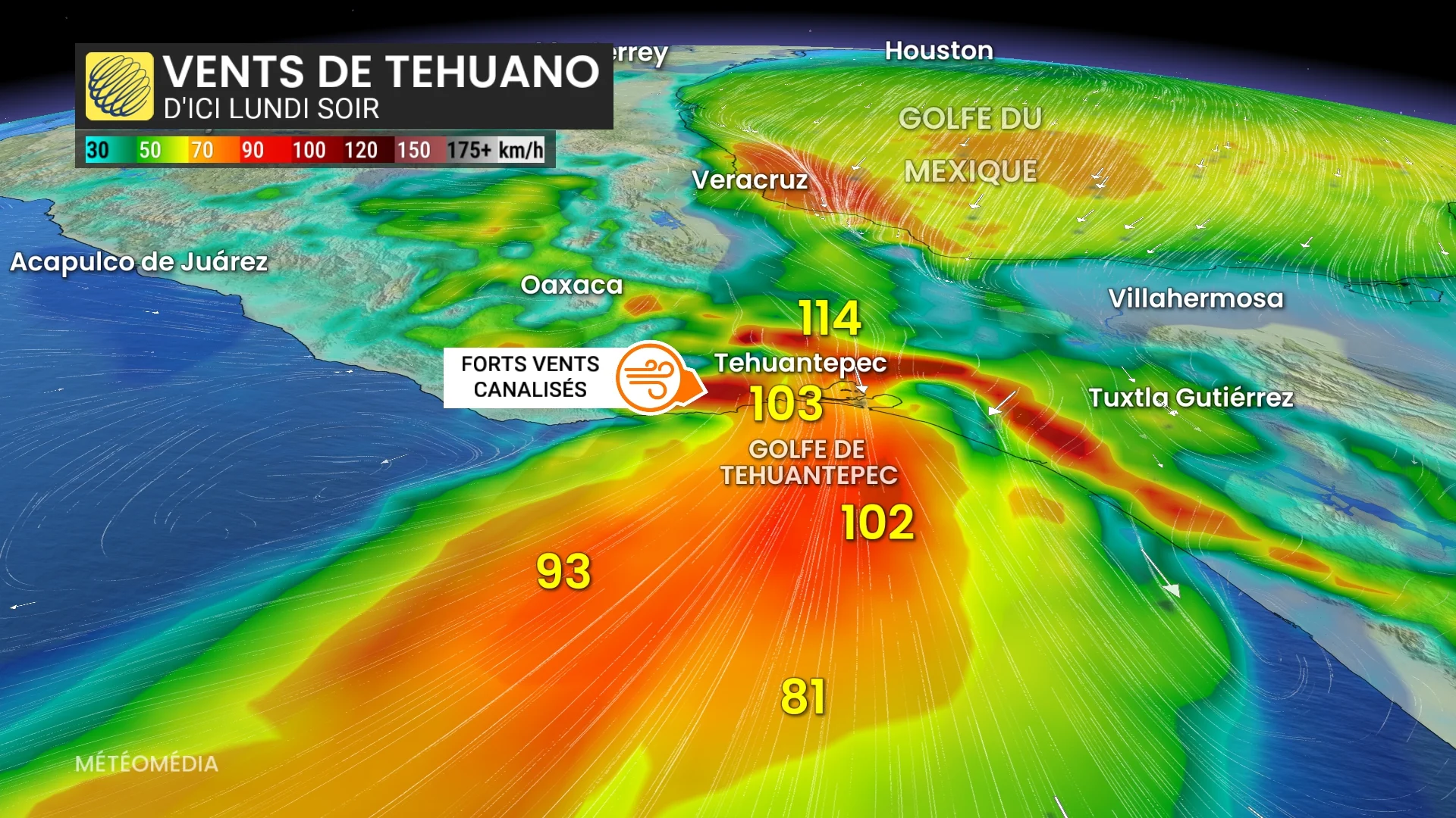 Vents de Tehuano au Mexique : l’air arctique en cause?
