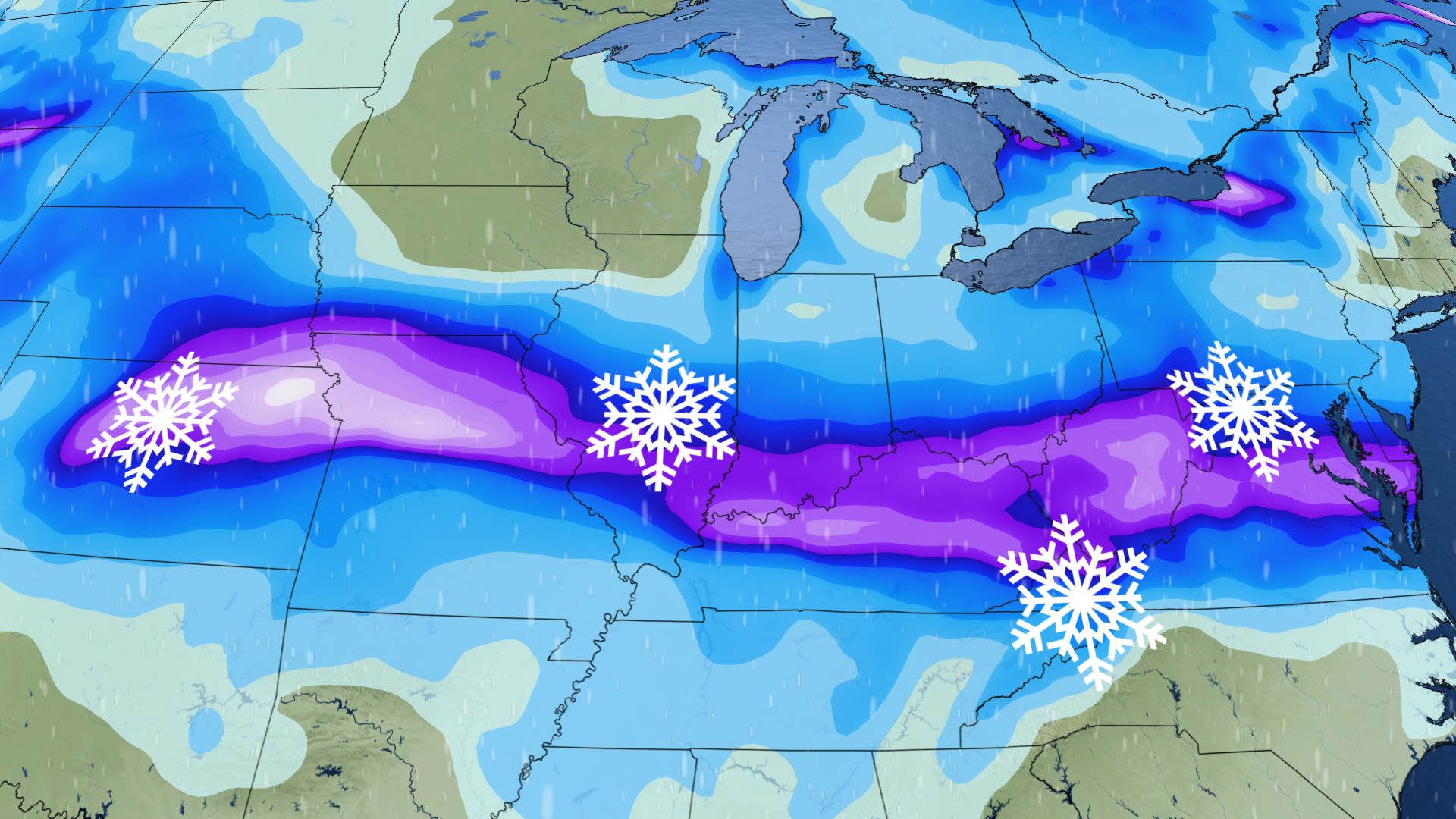 Tempête majeure aux États-Unis : jusqu'à 45 cm de neige et 20 mm de ...