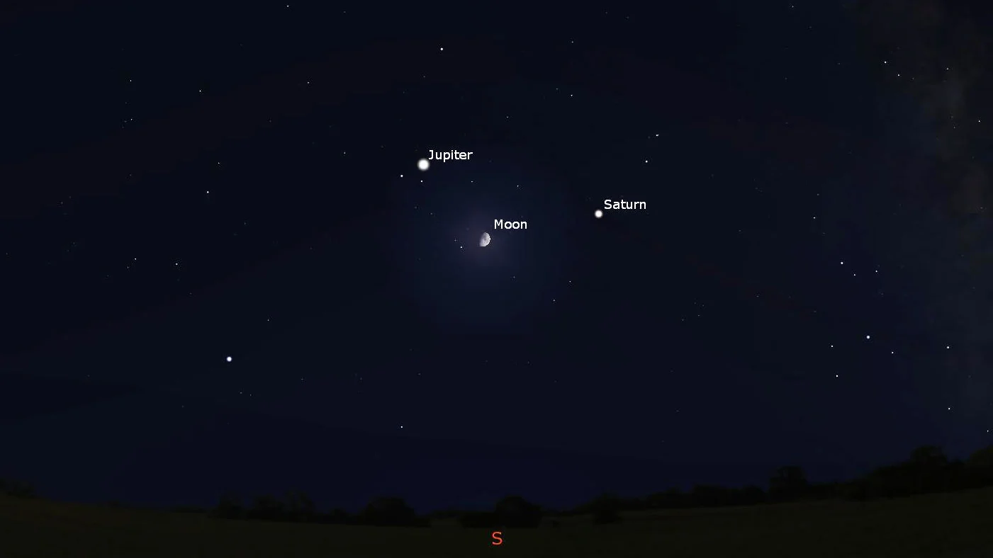 Waxing-Gibbous-Moon-Jupiter-Saturn-Oct14-2021-Stellarium