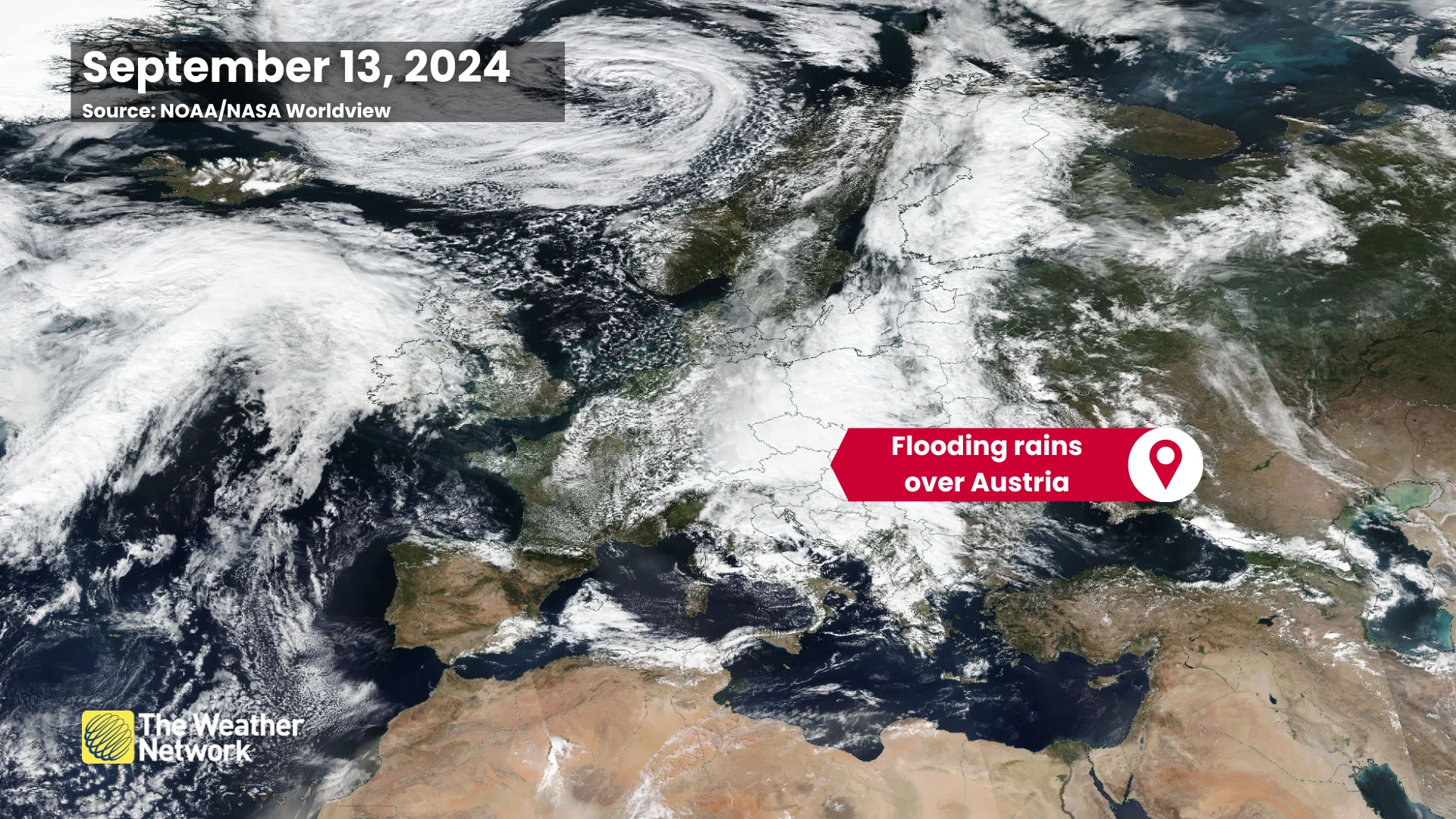 Europe Satellite Pattern - September 13 2024