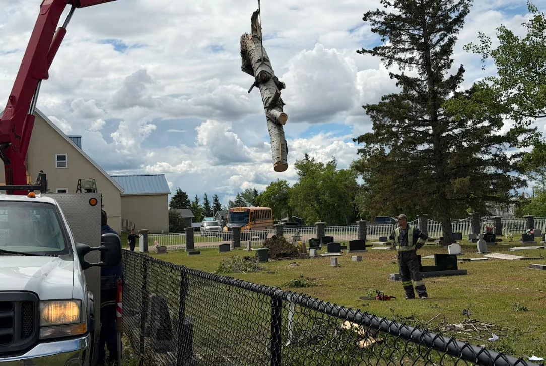 CBC - Girouxville tornado damage - June 16 - Eagle Andersen