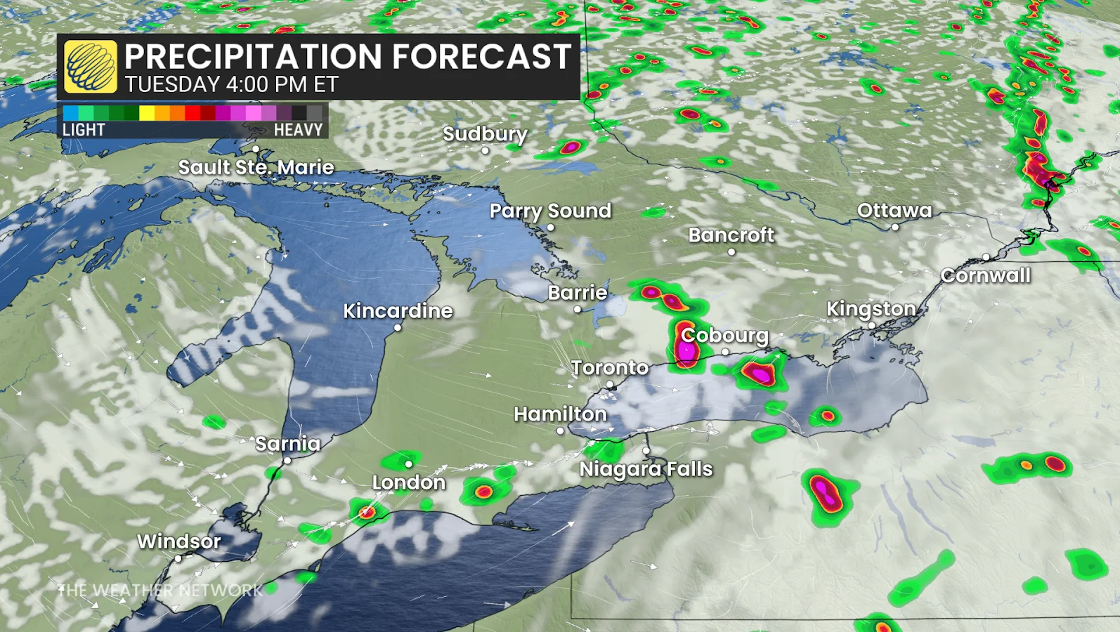 Canada Day, Precipitation, Forecast, Rain, Wet, Storm, June 30, 2025. (The Weather Network/Tyler Hamilton)