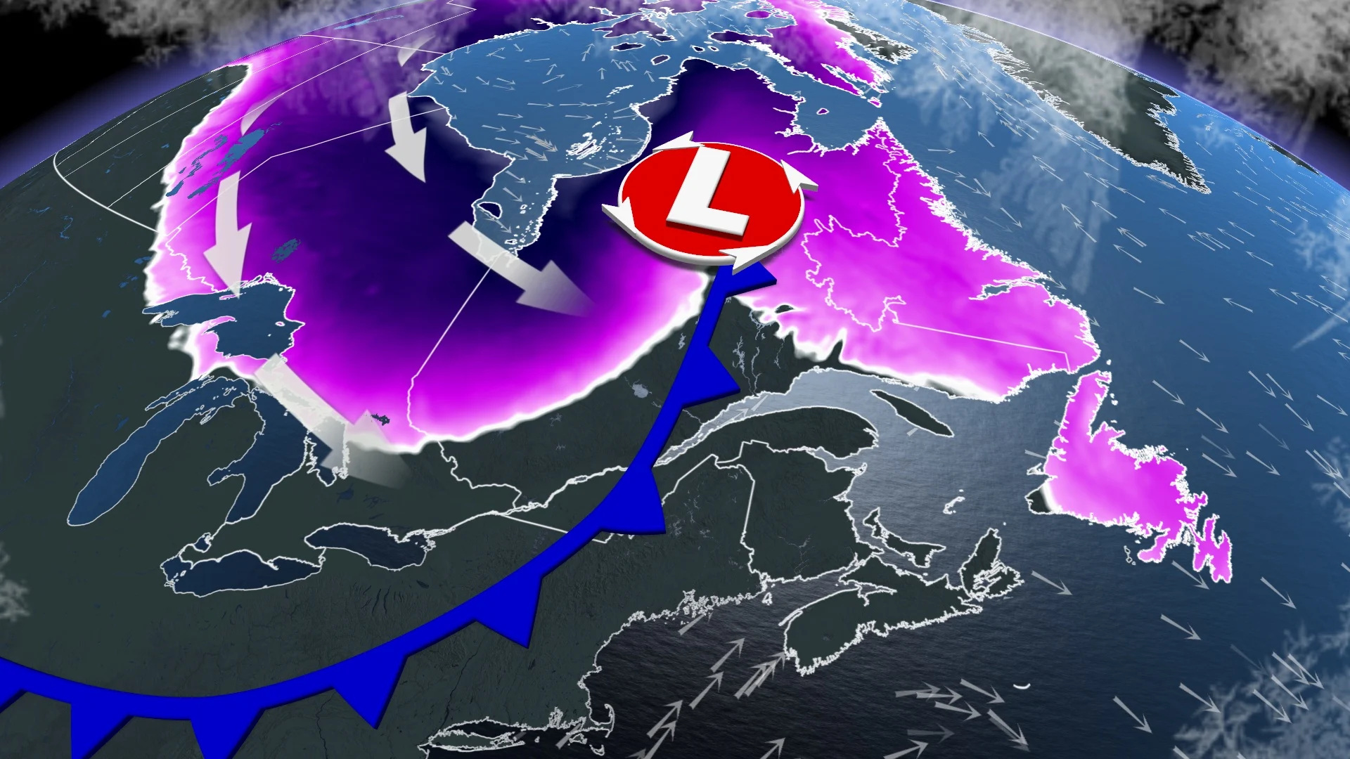 A reminder of March’s cold side as temperature plunge moves east 