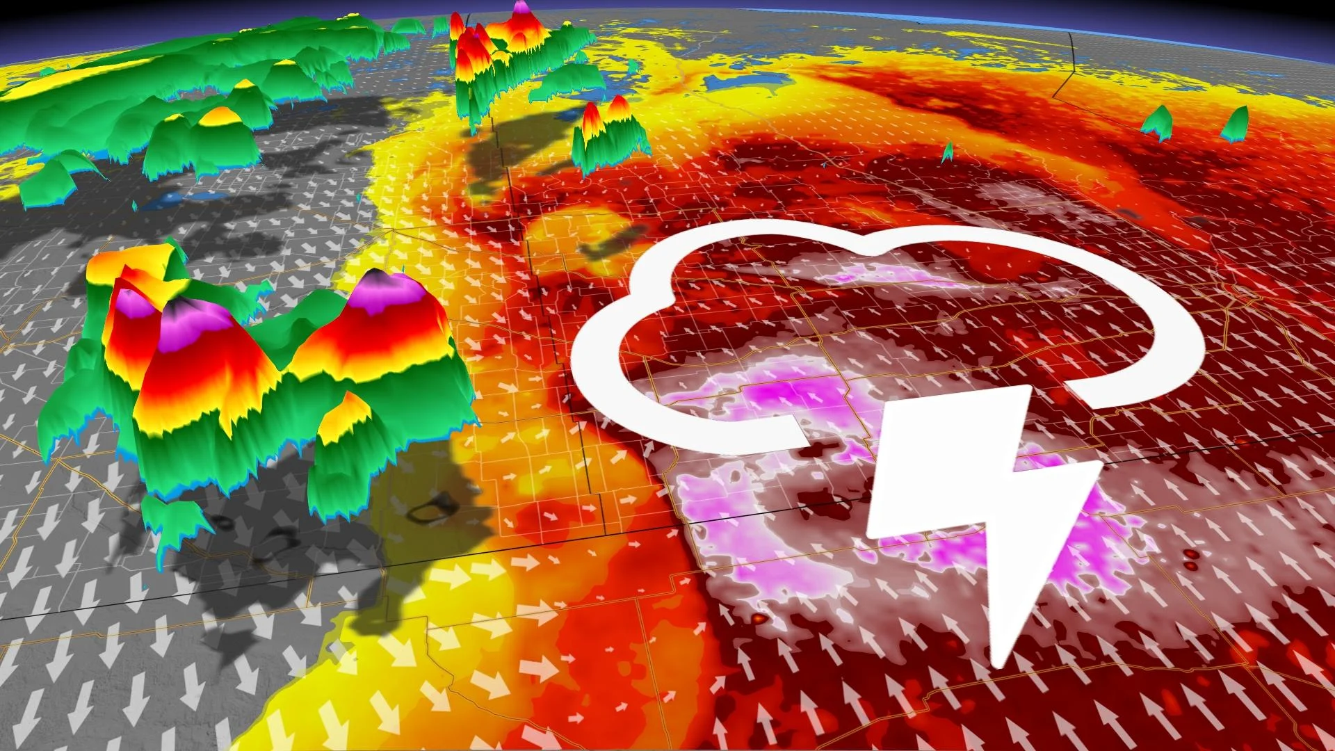 There will be enough thunderstorm energy for large hail and heavy downpours in parts of Saskatchewan on Wednesday. Timing, details, here