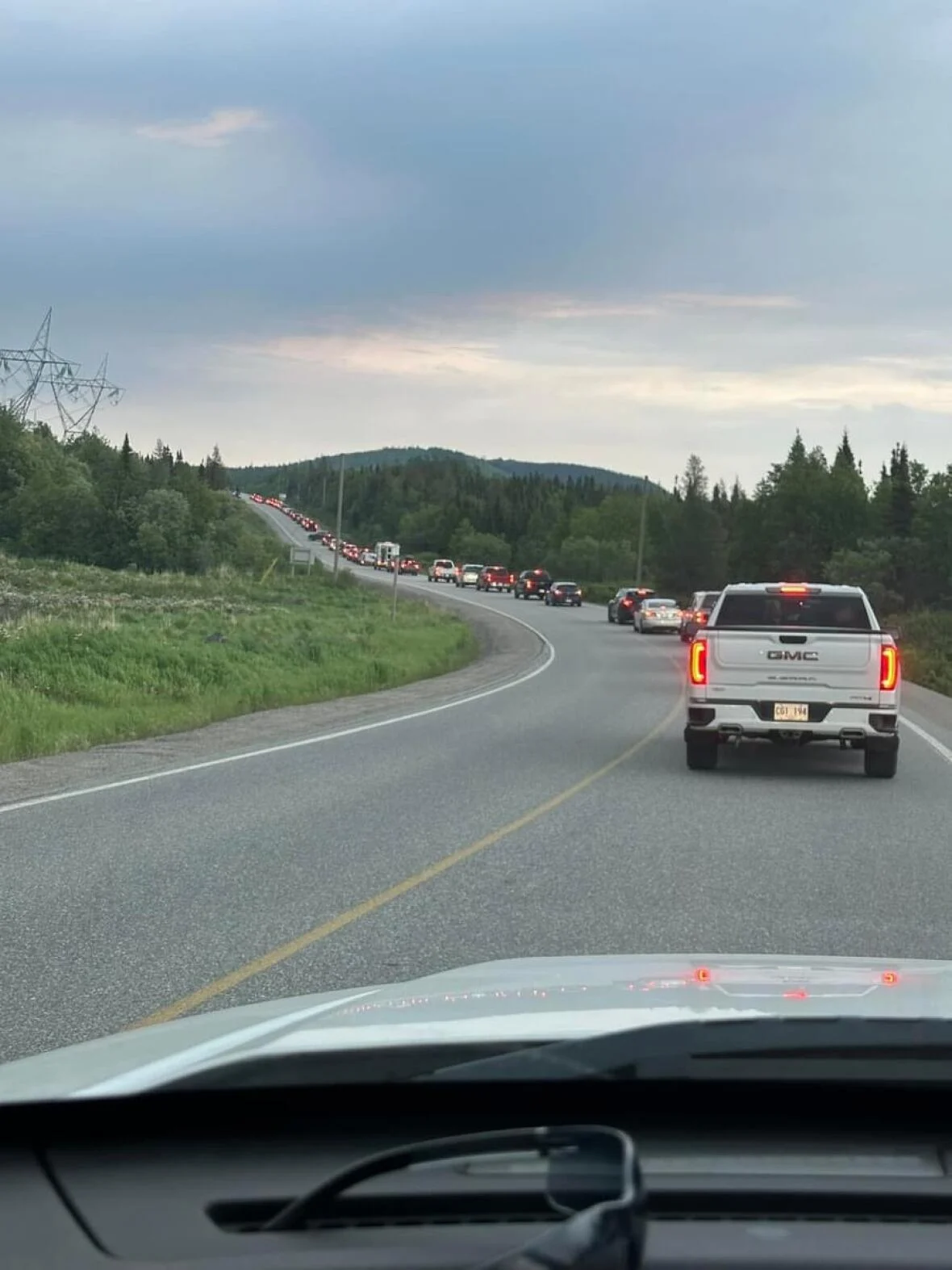churchill-falls-evacuating/Submitted by Robert Dawe via CBC