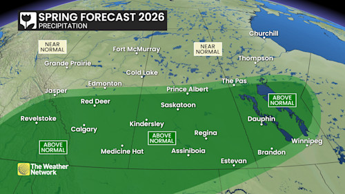 Canada S 2026 Spring Forecast The Weather Network BARON PR Precip SpringFX 2026 