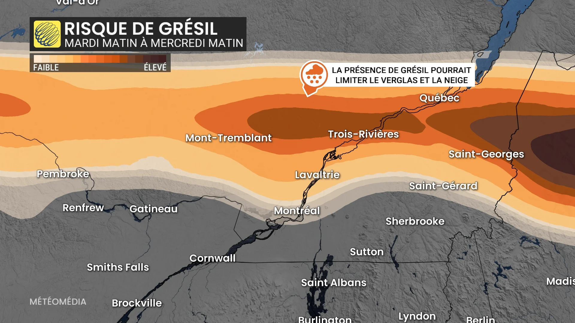 Neige et pluie verglaçante : un soubresaut hivernal à venir au Québec