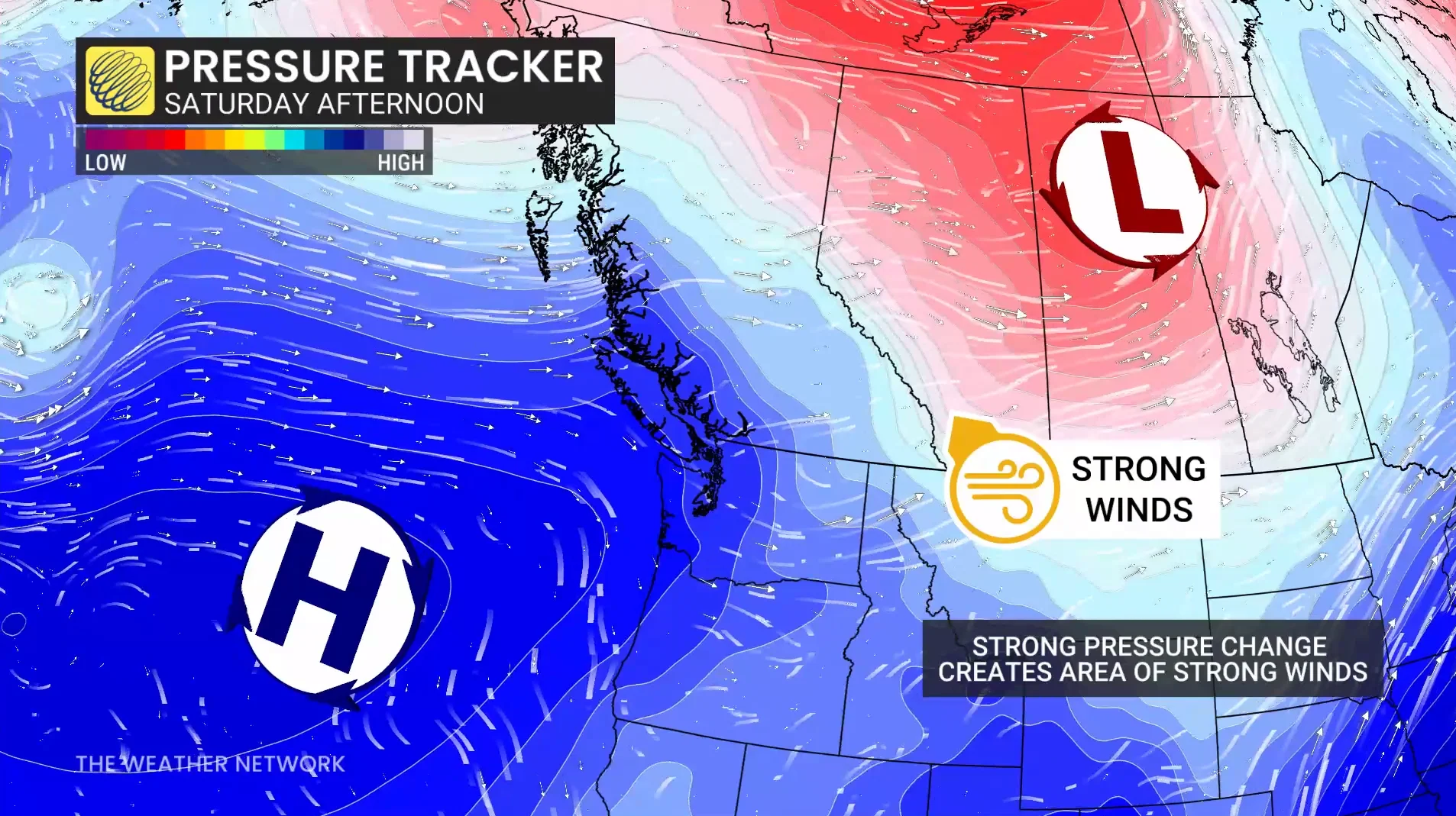 Alberta, Wind, Storm, Cold, Fall, Winter, Windy, October 16, 2026. (The Weather Network)