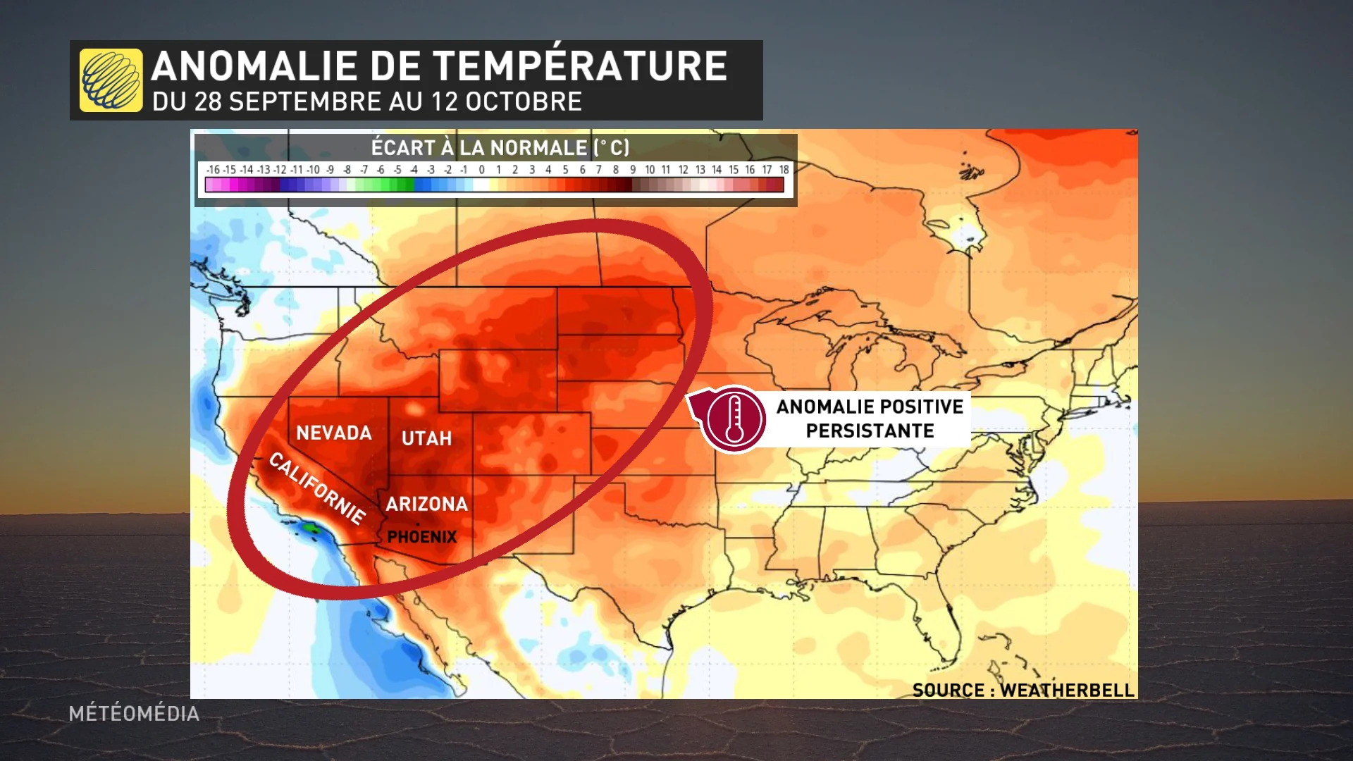 ARIZONA ANOMALIE TEMP