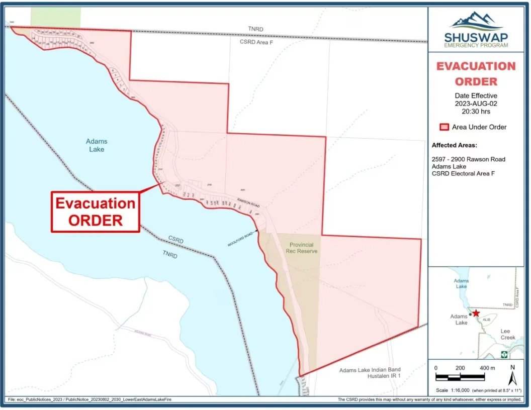 CBC - BC evacuation order - Aug3