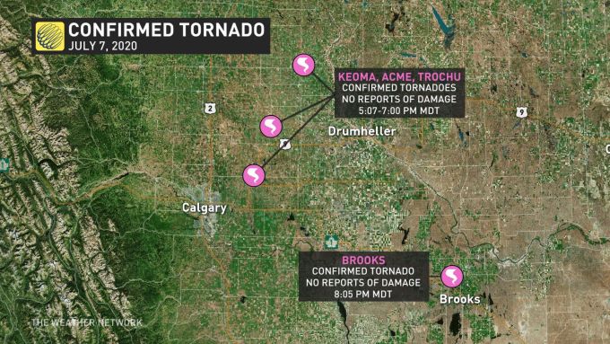 Alberta tornado summary
