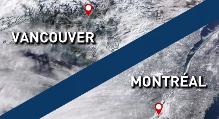 Plus de neige à Vancouver qu’à Montréal, plus de détails ici