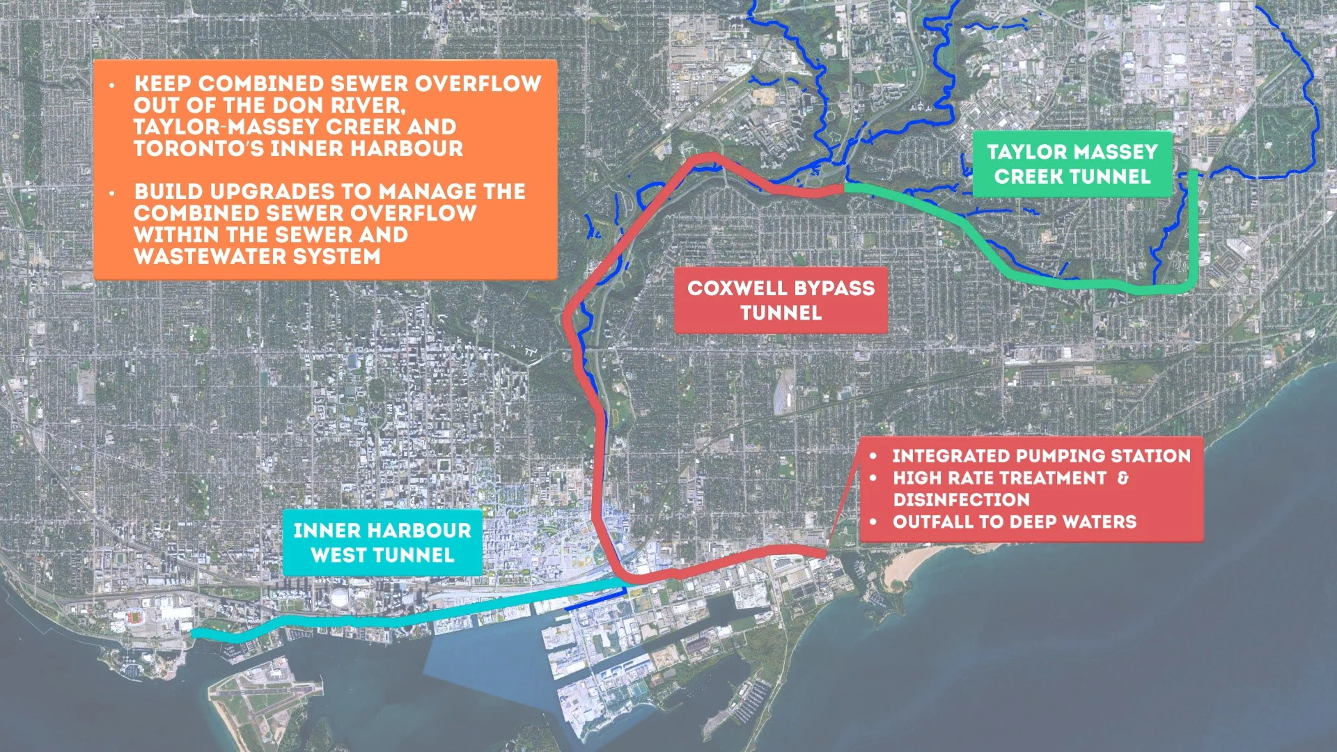 Toronto - Wet Weather Flow Master Plan - DRCW map