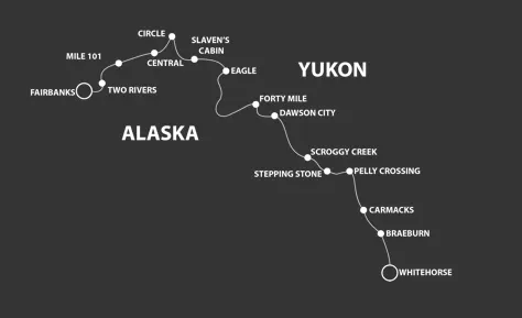 Yukon quest map